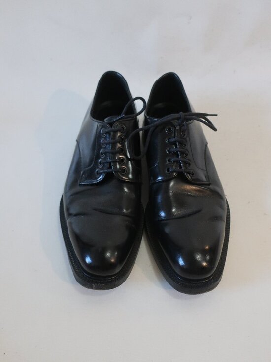 Mens Prada Black Leather Oxford Lace Up Shoes 11